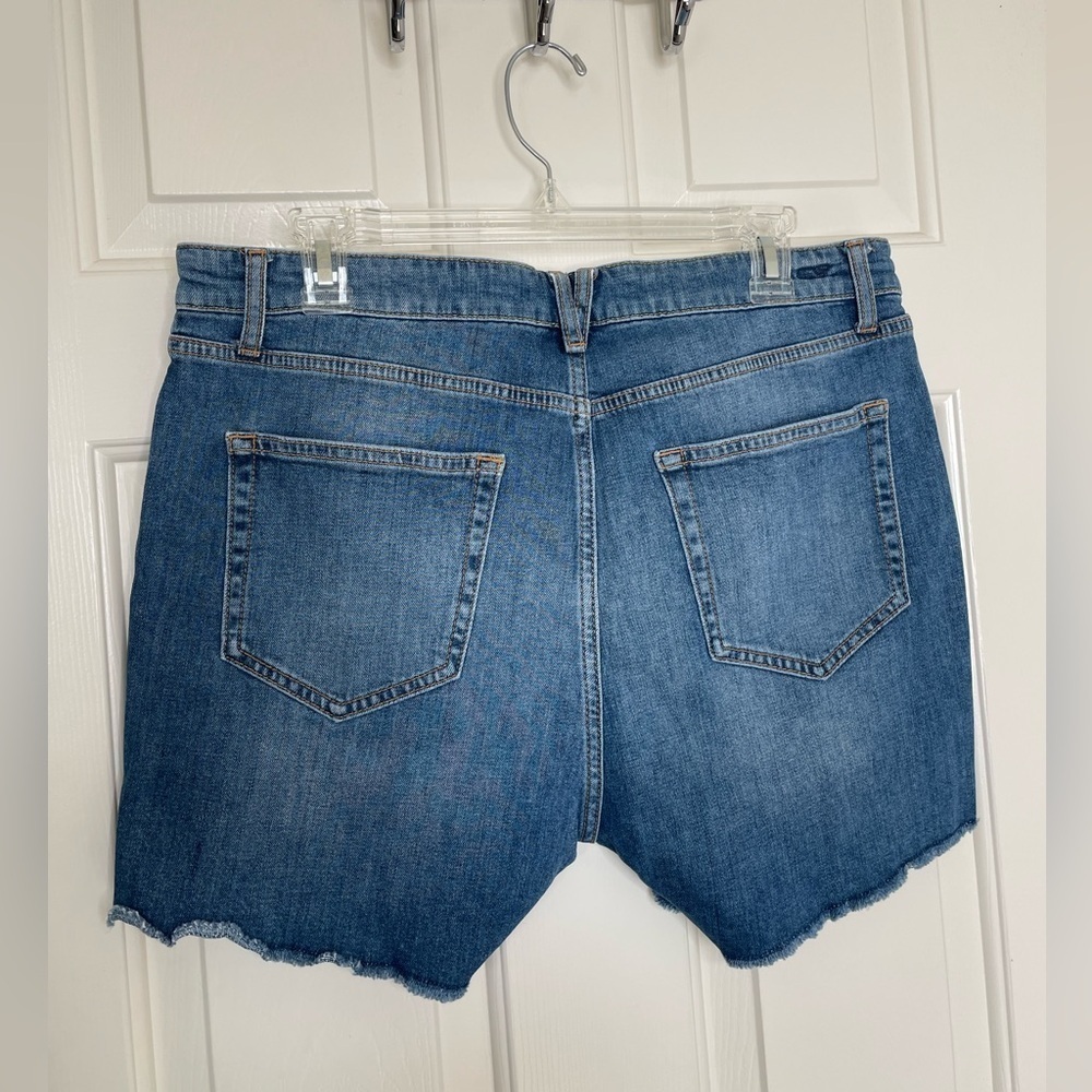 Vineyard Vines Jamie Seam Piping Denim Shorts Size 31 NWT Raw Hem High Rise - Picture 7 of 10